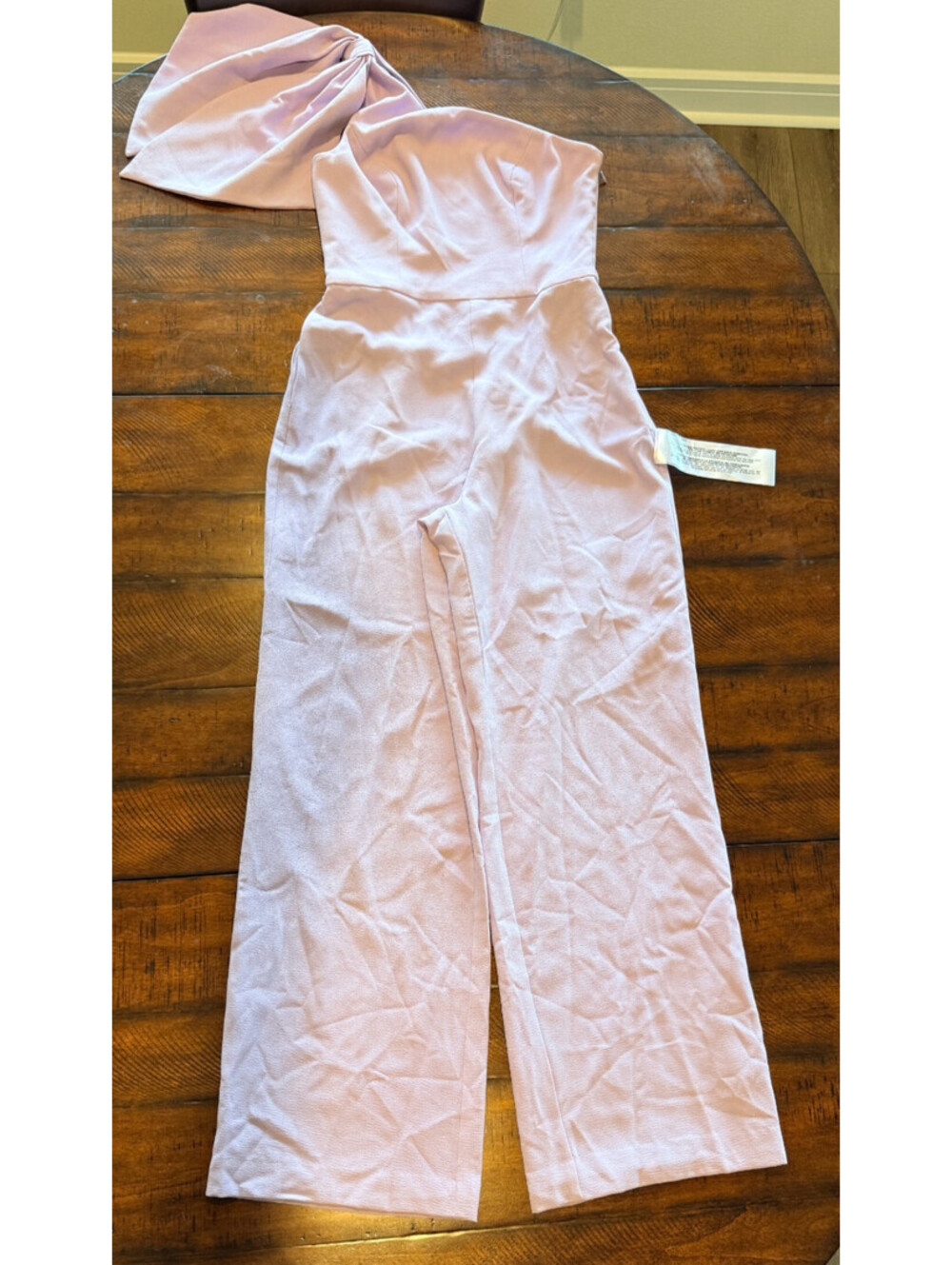 Dress the Population Tiffany One Shoulder Jumpsuit, Wisteria Size Medium - Picture 3 of 13